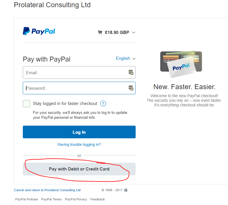 paypal payment